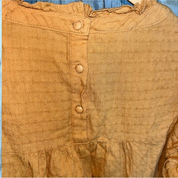 Entro Orange/Brown Cap Sleeve Blouse - Picture 4 of 5